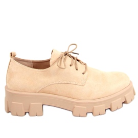 Shoes with a thick sole 8363 Beige beige