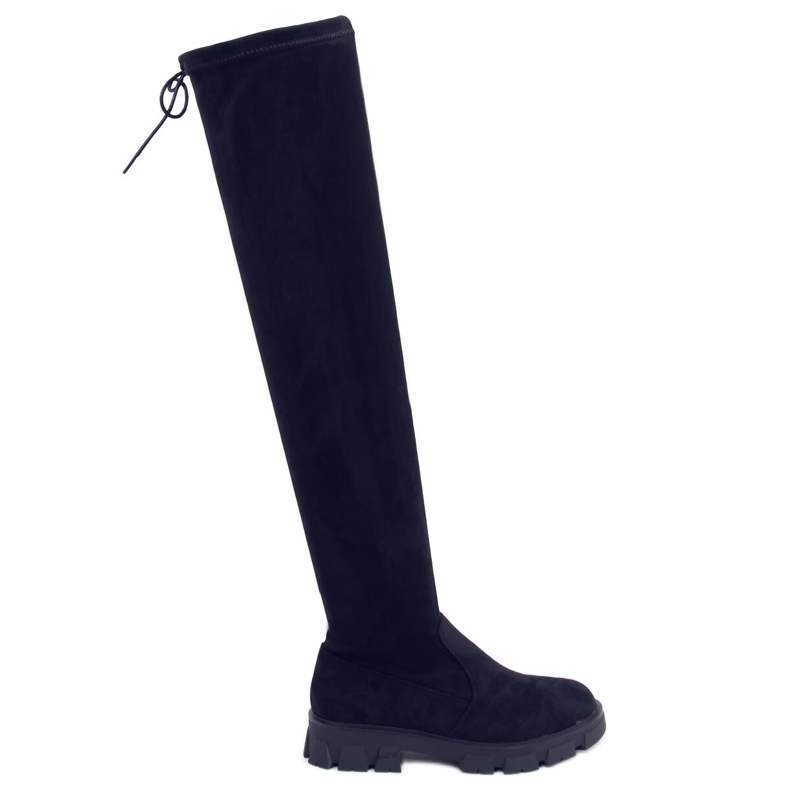 Black women's thigh boots LM-07 Black