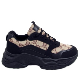 Isla Black Trainers beige