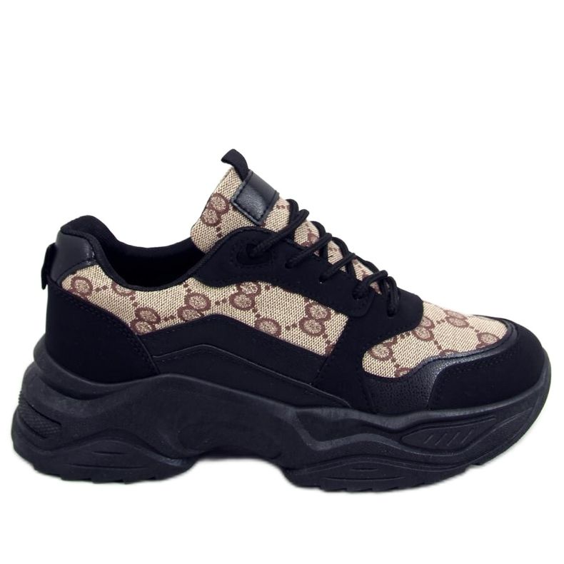 Isla Black Trainers beige