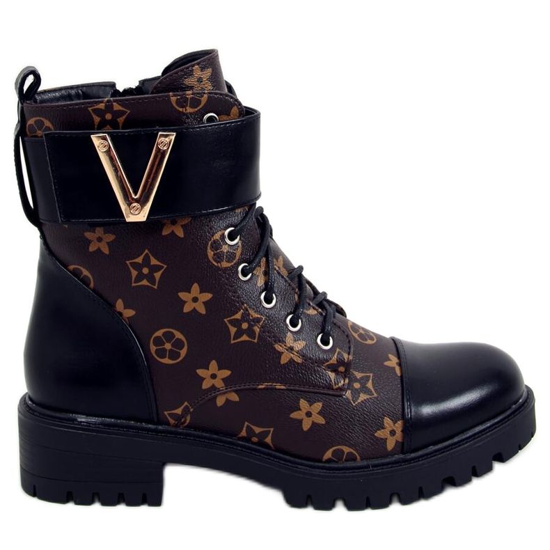 Karla Black military boots brown