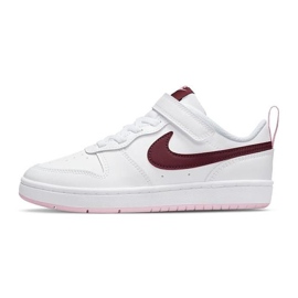 Nike Court Borough Low 2 (PSV) BQ5451-120 shoes white black Nike Court Borough Low 2 (PSV) BQ5451-120 shoes white black