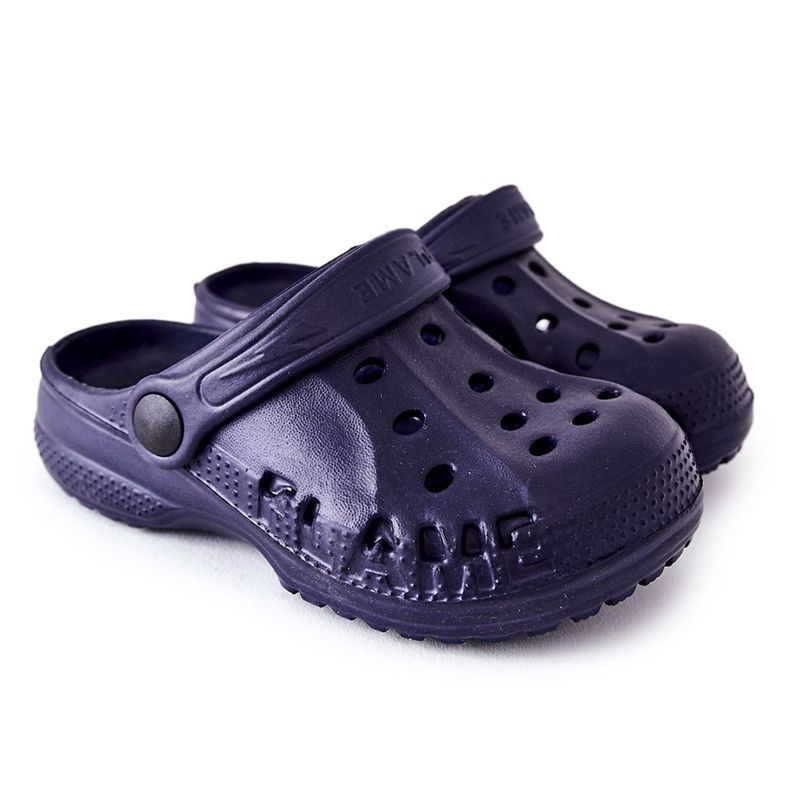 Flameshoes Children's Home Slippers Navy Blue Crocs Flameshoes Children's Home Slippers Navy Blue Crocs