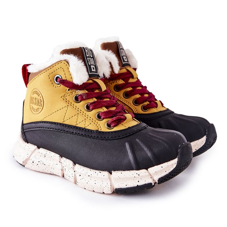 Children's Warm Boots Big Star II374072 Camel brown black orange Children's Warm Boots Big Star II374072 Camel brown black orange