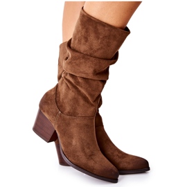 Vinceza Women's Boots Suede Brown Ranafast