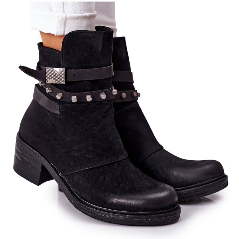 PS1 Warm Boots On High Heels Black Effie