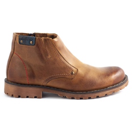 Olivier Men's boots 815 red brown