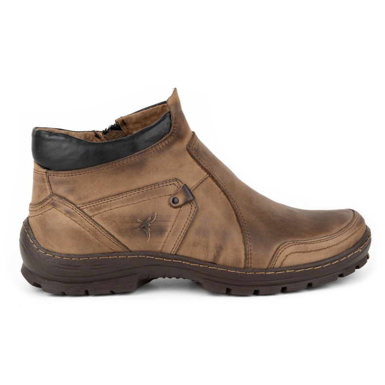 Olivier Men's winter leather boots 352MP brown Olivier Men's winter leather boots 352MP brown