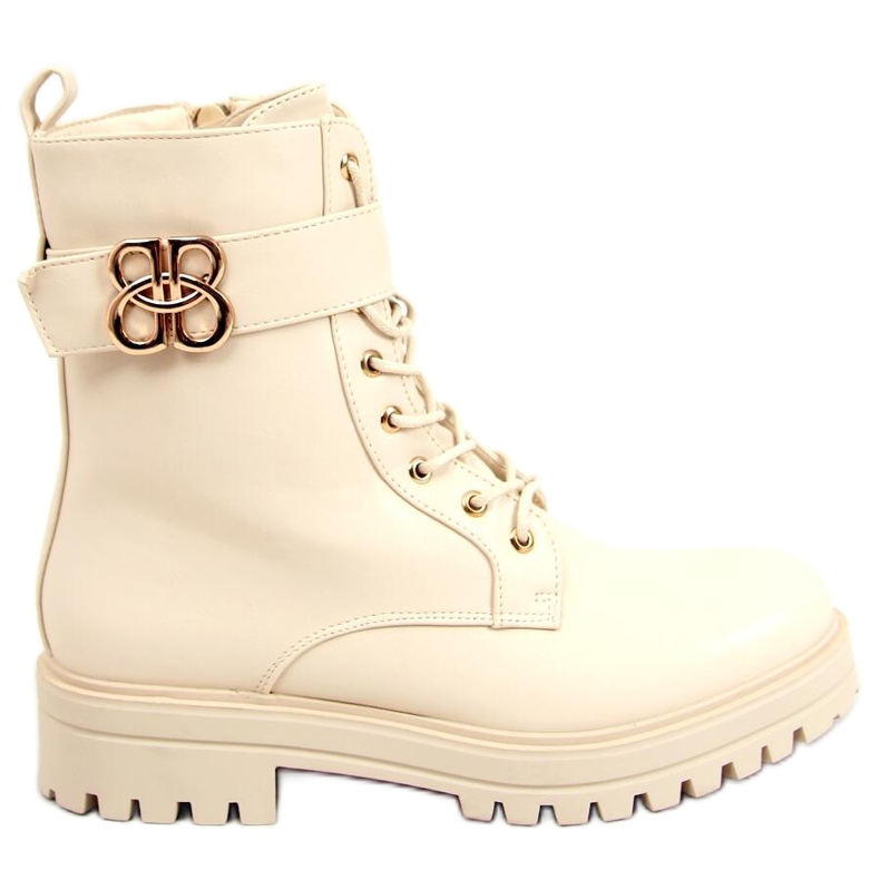 Military boots Vicky Beige