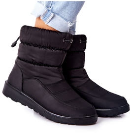 Vinceza Cathy's Black High Slip-On Snow Boots