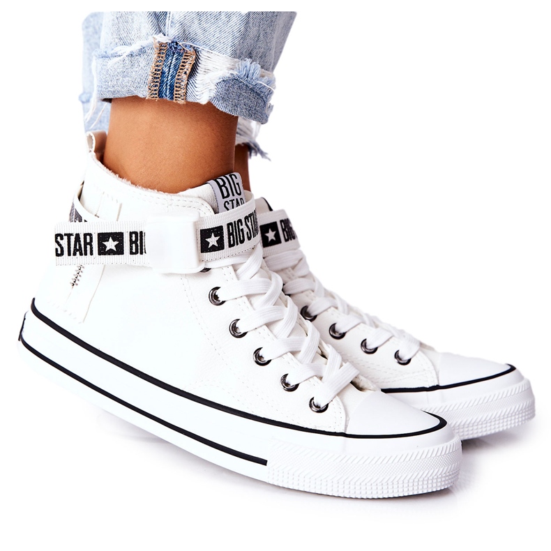 High-insulated Sneakers Big Star GG274027 White High-insulated Sneakers Big Star GG274027 White