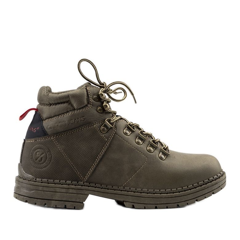 Green men's cross Jeans Chapa trekking shoes