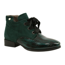 M.Daszyński Women's Chelated Chelsea Boots Daszyński SA197-9 Green M.Daszyński Women's Chelated Chelsea Boots Daszyński SA197-9 Green