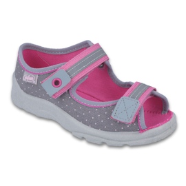 Befado children's shoes 969Y126 pink grey