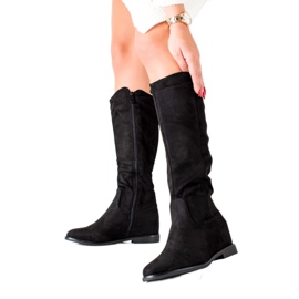 TRENDI Classic Wedge Boots black TRENDI Classic Wedge Boots black