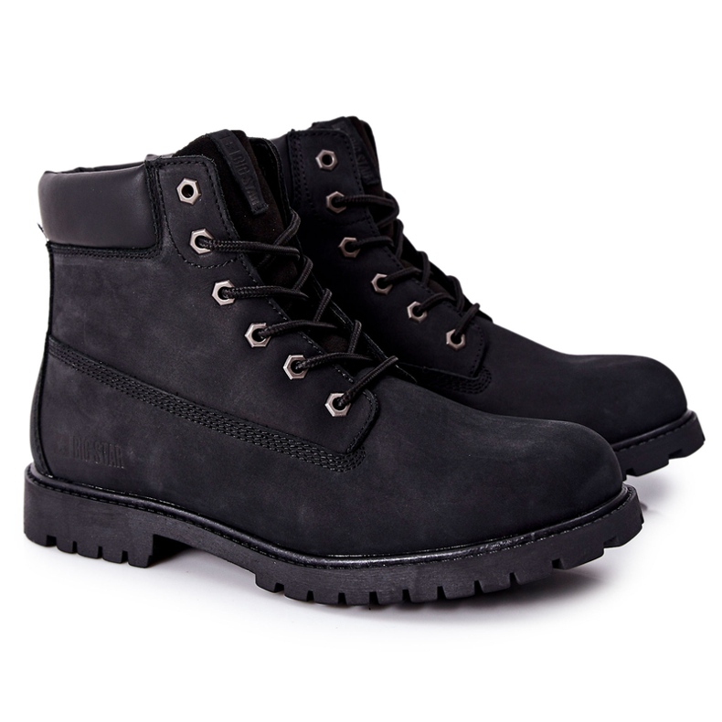 Leather Boots Big Star II174263 Black