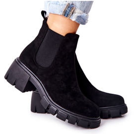 PS1 Warm Boots On High Heel Black Madge
