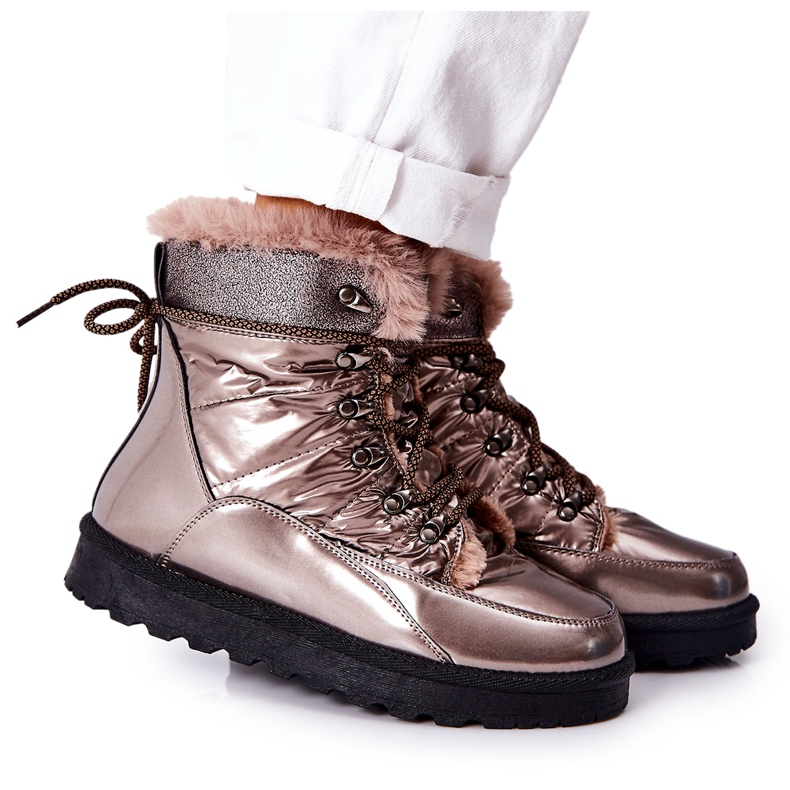 POTOCKI High Fur-insulated Snow Boots Golden Sneezy
