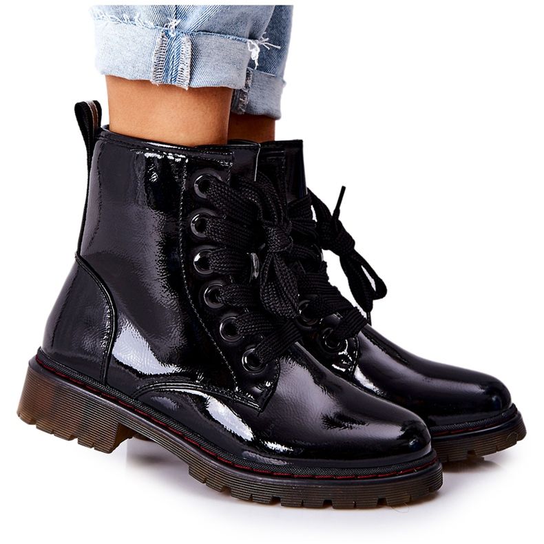PE1 Lacquered Warm Workers Black Lomess