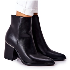 POTOCKI Classic Black Airah Boots On High Heel