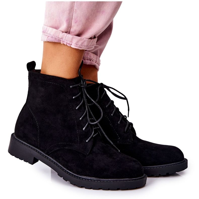PH1 Classic Black Melome tied boots