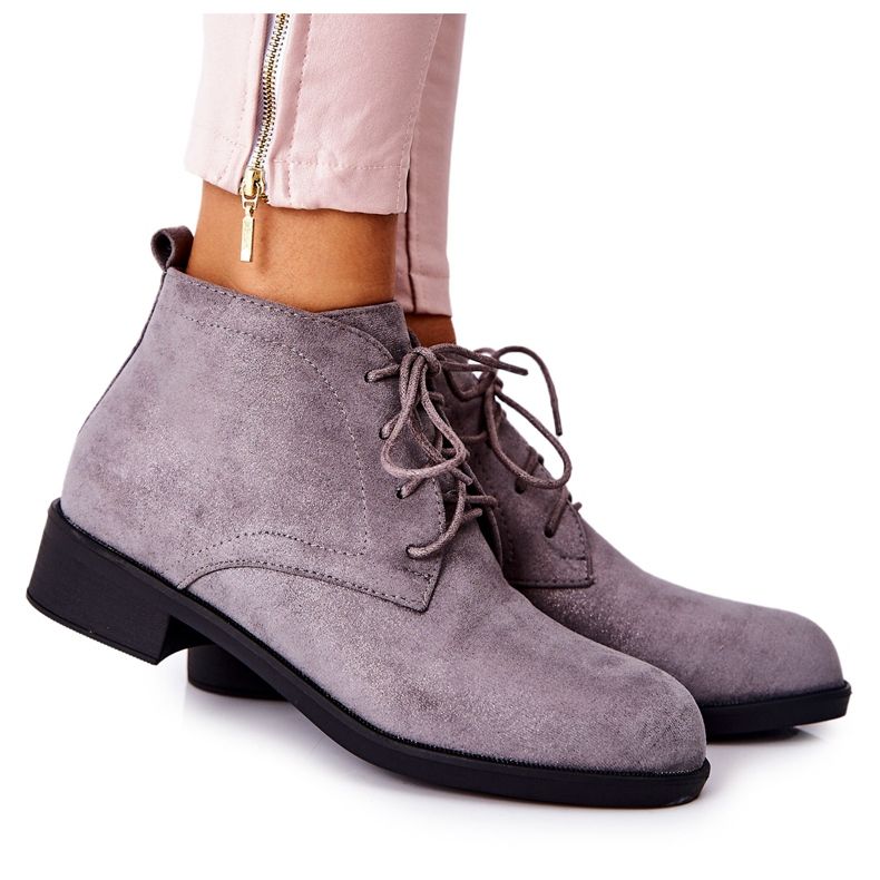 PH1 Warm Malitea Gray Boots With Zipper grey