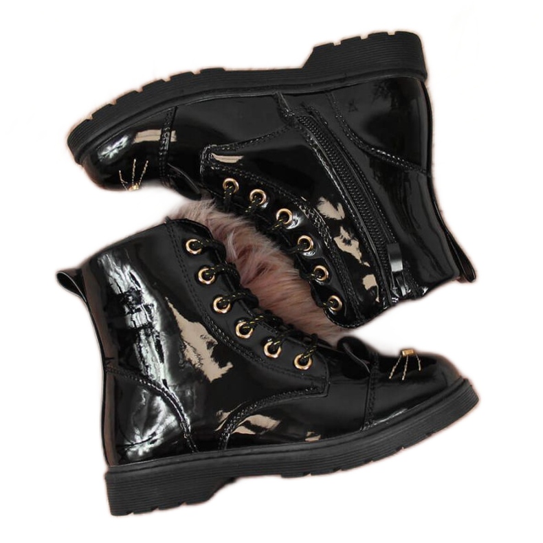 PA1 Insulated boots Jr EVE319A black white PA1 Insulated boots Jr EVE319A black white
