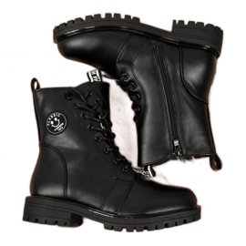Boots insulated asymmetric Jr EVE322A black white