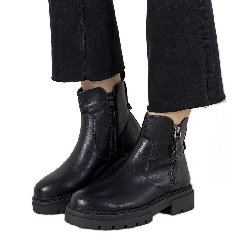 Victorine black women's boots