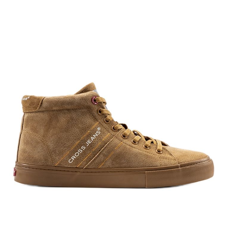 Brown men's sneakers Cross Jeans Raya ankle
