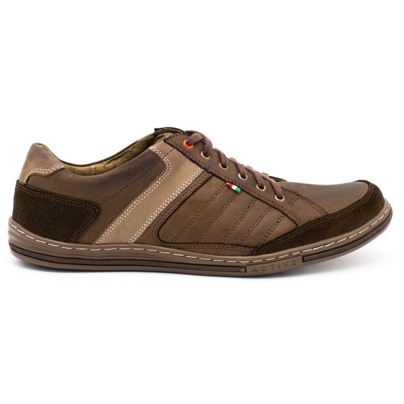 Olivier leather men's shoes 236GT brown Olivier leather men's shoes 236GT brown