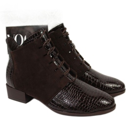 Snake leather boots Potocki W WOL33B brown