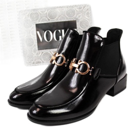 Lacquered Chelsea boots Potocki W WOL34 black