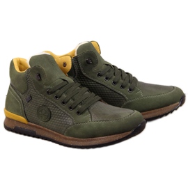 Leather insulated shoes Rieker M R498 khaki green Leather insulated shoes Rieker M R498 khaki green