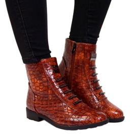 Boots with a decoration of snakeskin Filippo W PAW288B brown Boots with a decoration of snakeskin Filippo W PAW288B brown