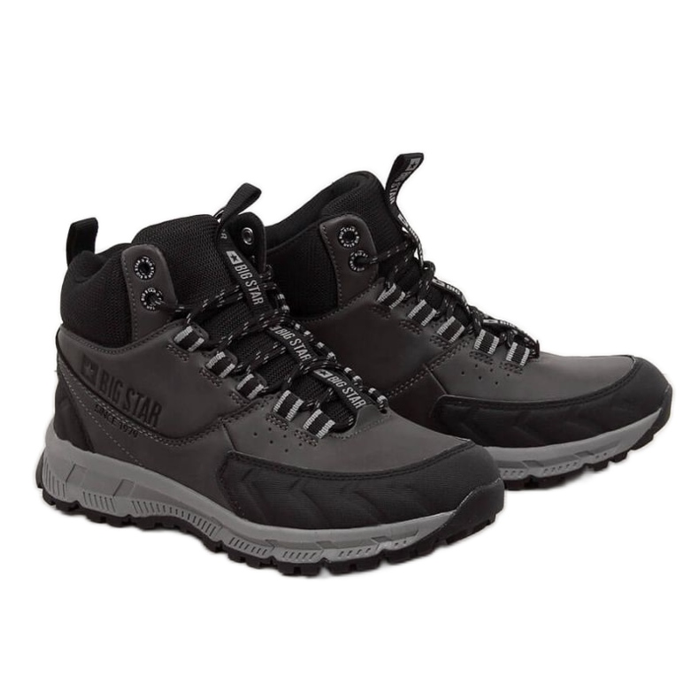 Gray hiking boots Big Star Jr. INT1622B white