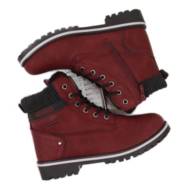 Insulated hiking boots News W EVE317B burgundy claret