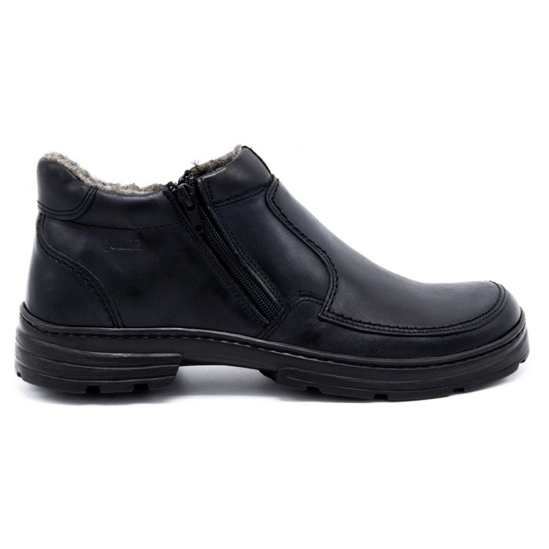 Joker Men's winter leather shoes 286J black