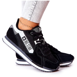 Leather sports shoes Big Star II274271 Black white Leather sports shoes Big Star II274271 Black white