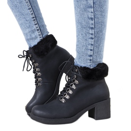 Black Loiselle fur boots Black Loiselle fur boots