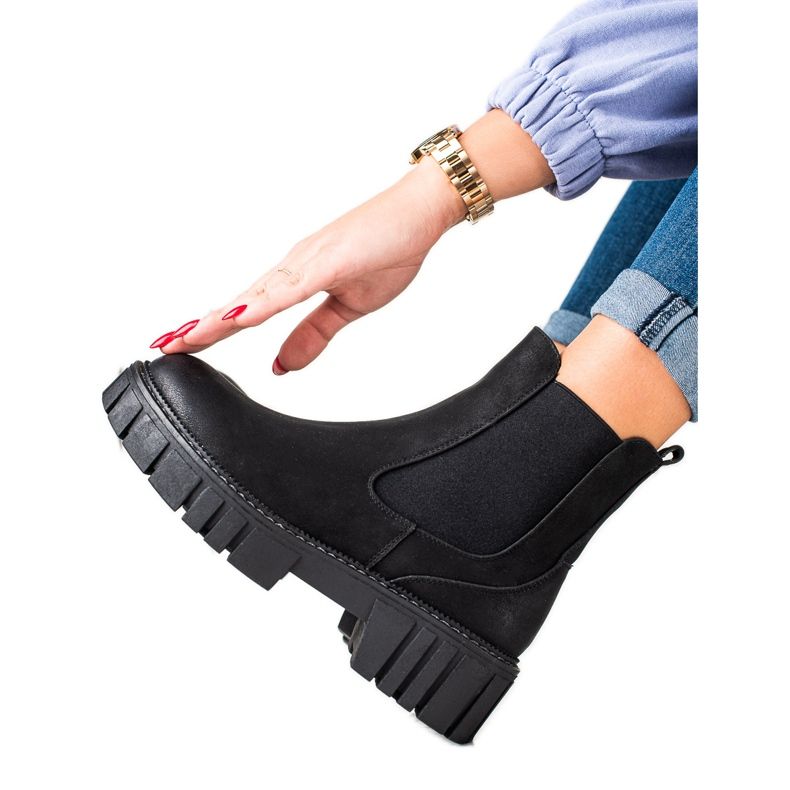 Chelsea boots made of eco leather by Sergio Leone black