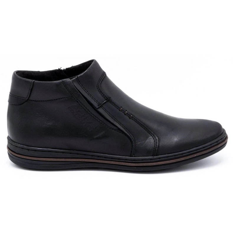 Polbut Men's winter leather shoes 381F black Polbut Men's winter leather shoes 381F black