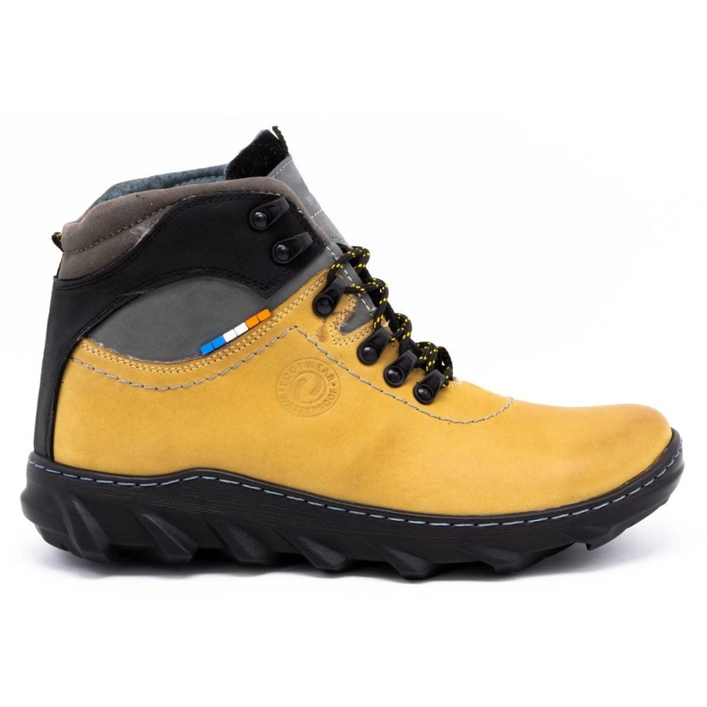 Olivier Men's winter leather boots 150GT yellow