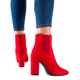 Marquiz Red Stylish Booties On A Post