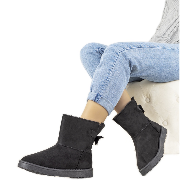 Black winter boots for women Cross Jeans Lomeli