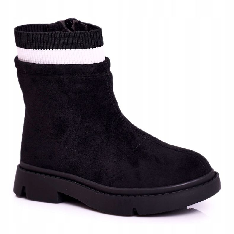 Apawwa Children's Black Warm Booties Pinko
