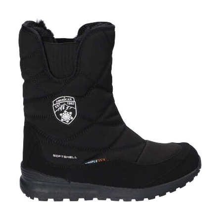 Waterproof Softshell snow boots with American Club SN22 / 21 membrane, black
