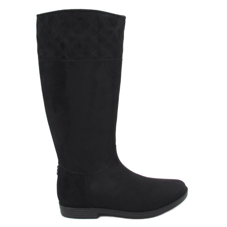 Black women's galoshes black D62P Black