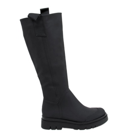 Black women's black boots QT27P Black
