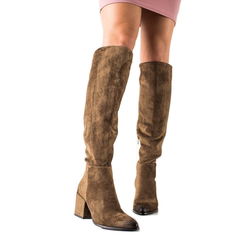 VINCEZA Sylowe Suede Boots brown